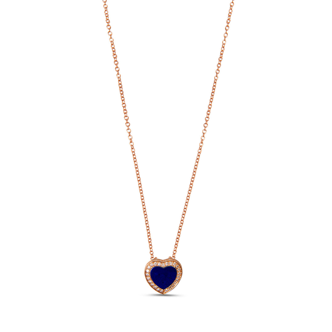 Amore Necklace Lapis Lazuli Rosé Gold  Small