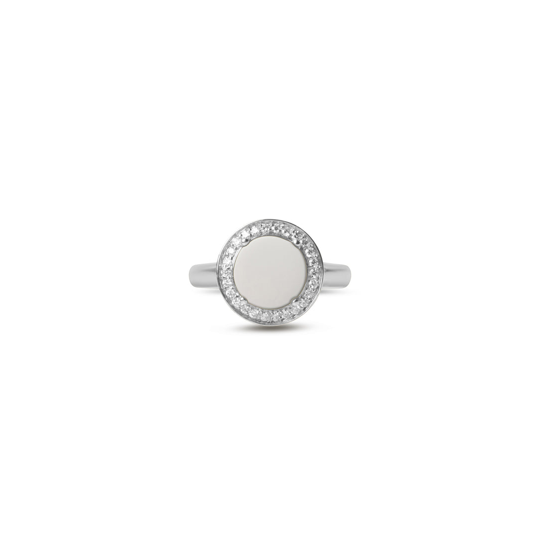 Eternity Rings White Agate White Gold Small