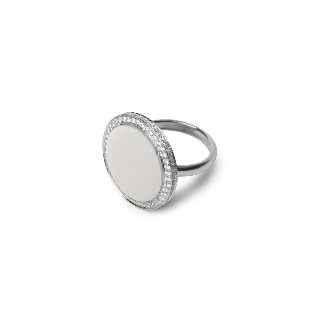 Eternity Rings White Agate White Gold Large