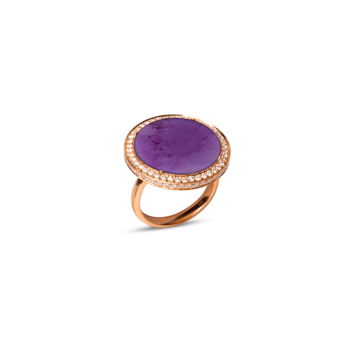 Eternity Rings Purple Agate Rosé Gold Large