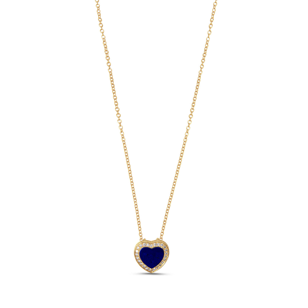 Amore Necklace Lapis Lazuli Yellow Gold Small