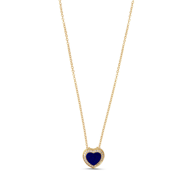 Amore Necklace Lapis Lazuli Yellow Gold Small