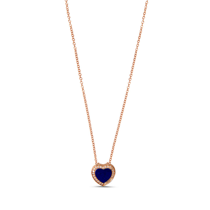 Amore Necklace Lapis Lazuli Rosé Gold  Small