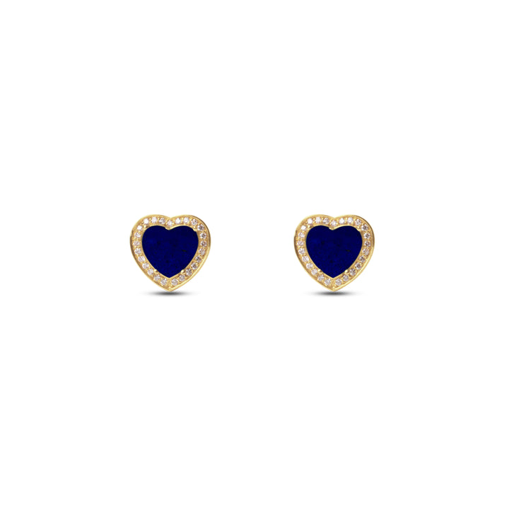 Amore Earrings Lapis Lazuli Yellow Gold