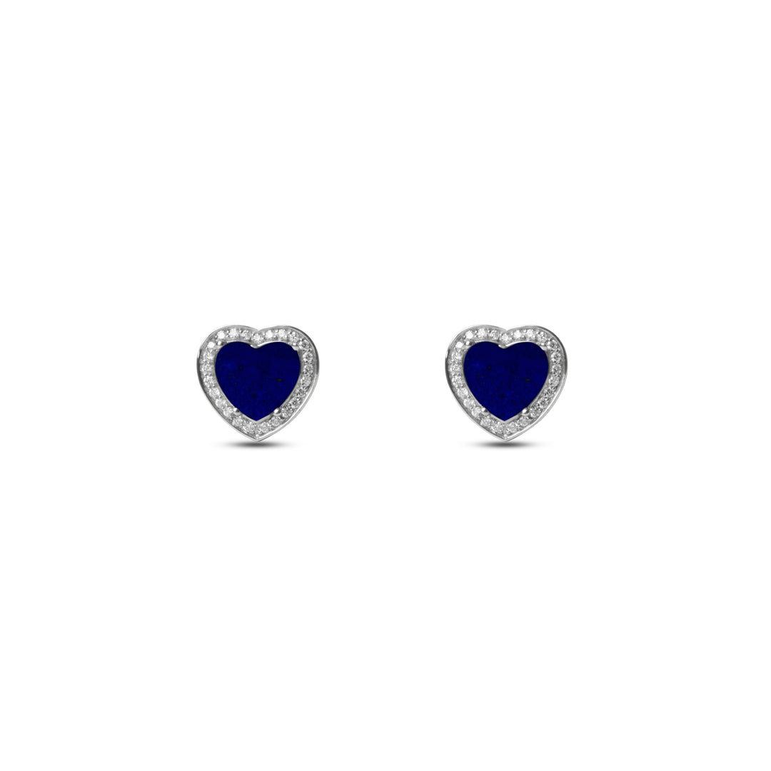 Amore Earrings Lapis Lazuli White Gold