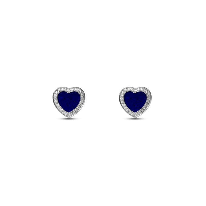 Amore Earrings Lapis Lazuli White Gold