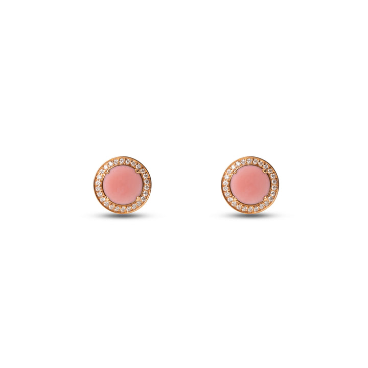 Eternity Earrings Pink Opal Rosé Gold