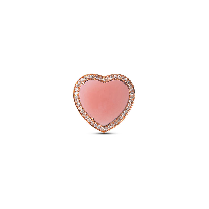 Amore Rings Pink Opal Rosé Gold Large