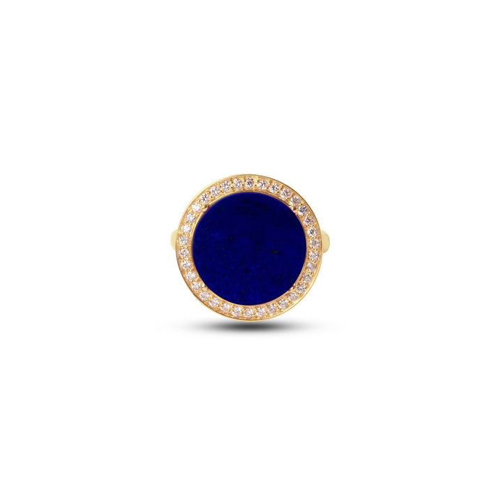 Eternity Rings Lapis Lazuli Yellow Gold Medium