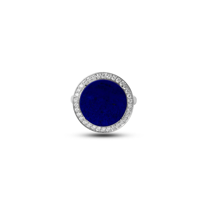 Eternity Rings Lapis Lazuli White Gold Medium