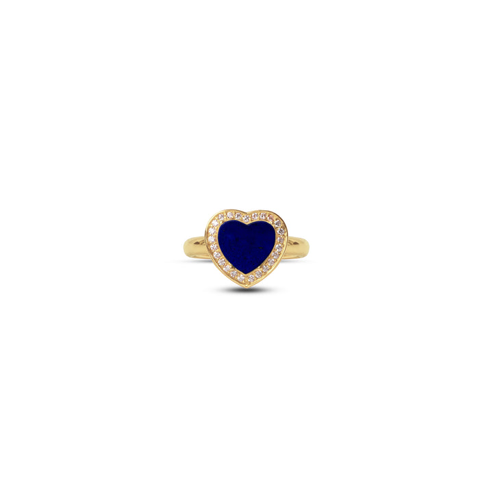 Amore Rings Lapis Lazuli Yellow Gold Small