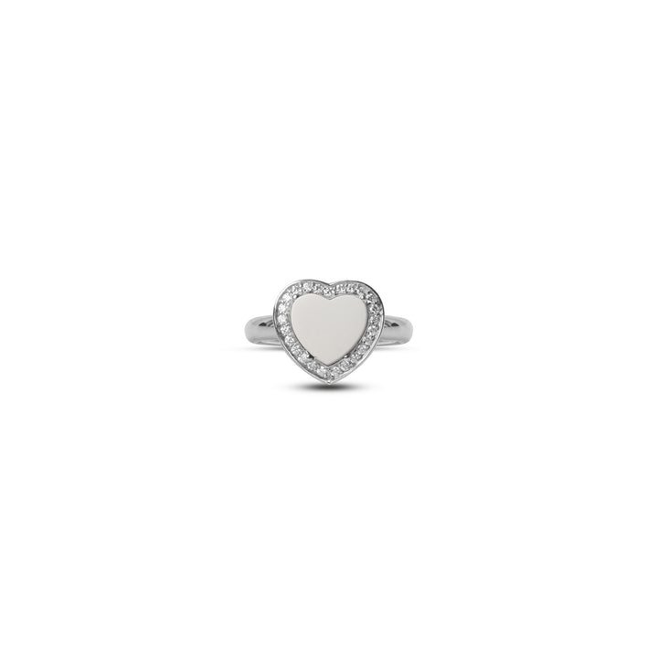 Amore Rings White Agate White Gold Small