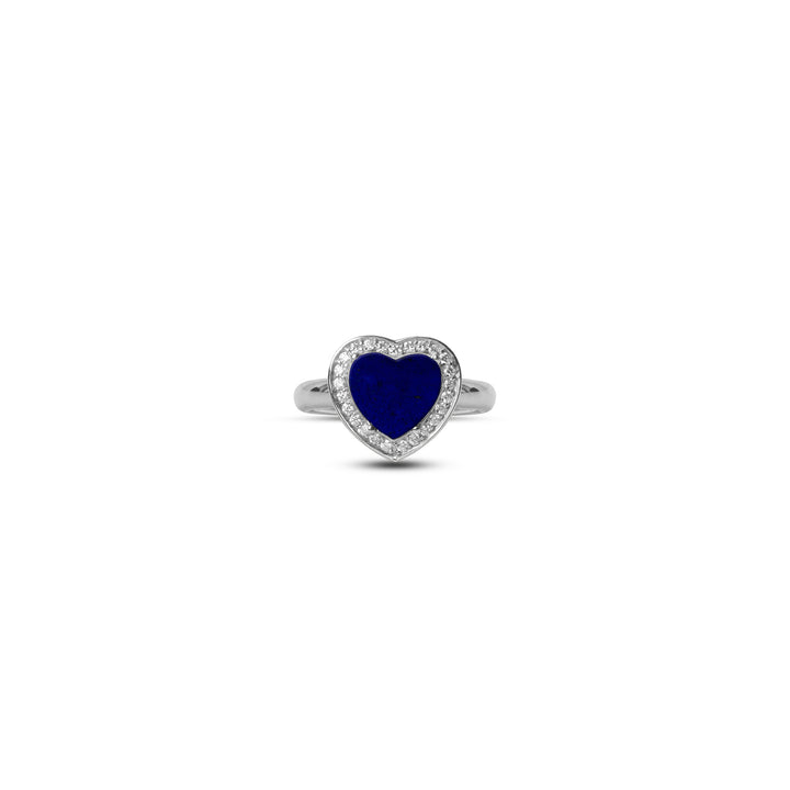 Amore Rings Lapis Lazuli White Gold Small