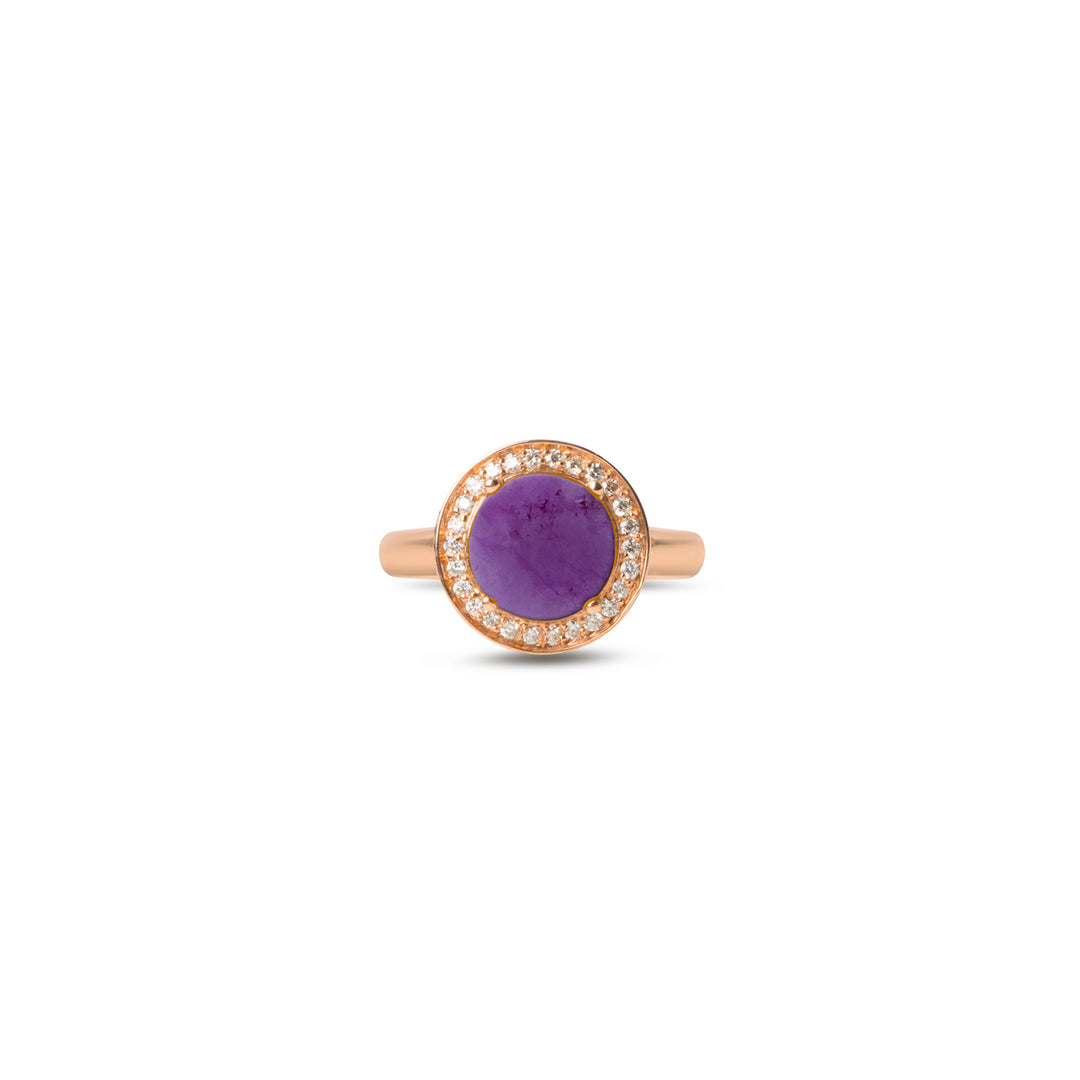 Eternity Rings Purple Agate Rosé Gold Small