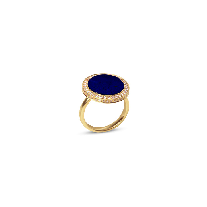 Eternity Rings Lapis Lazuli Yellow Gold Medium