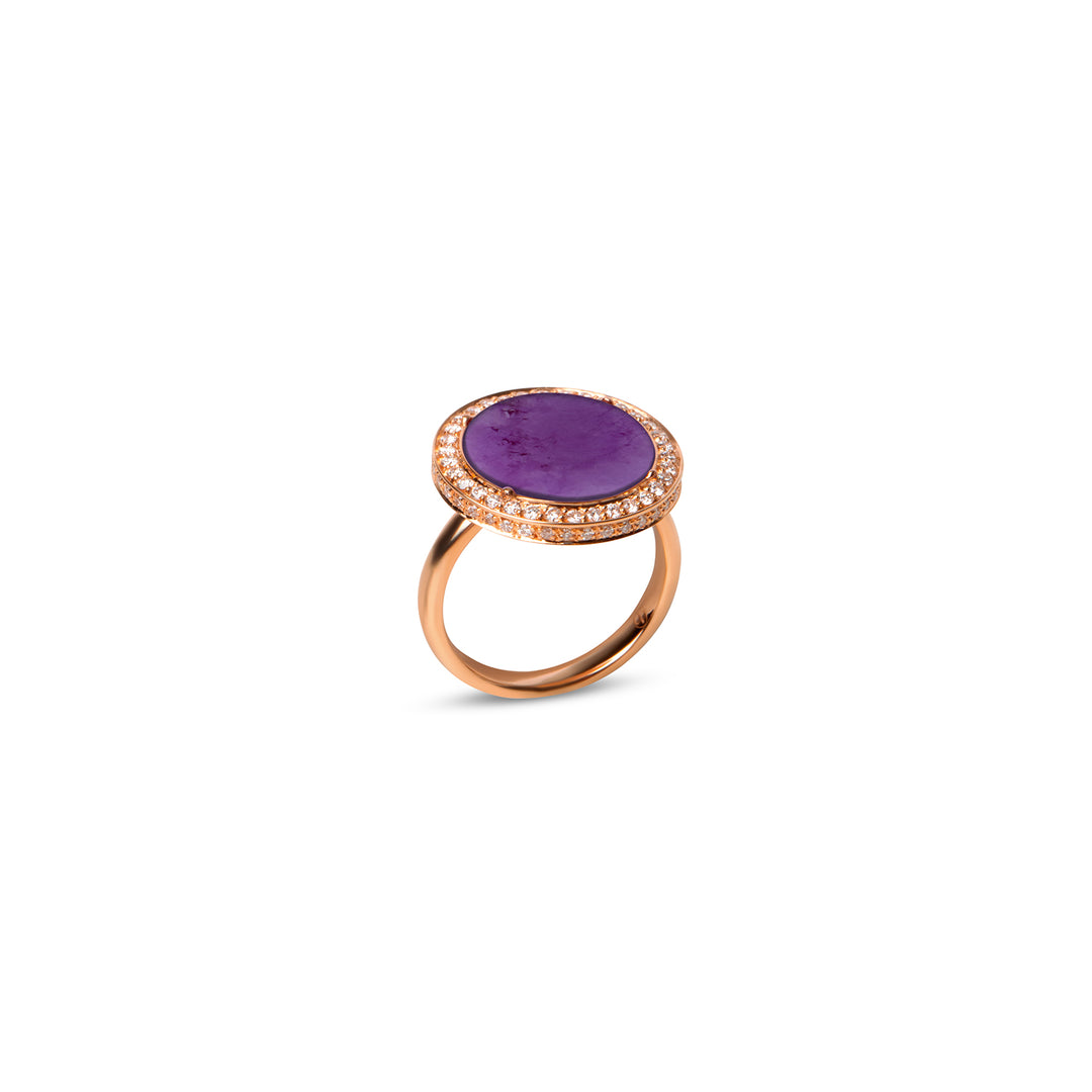 Eternity Rings Purple Agate Rosé Gold Medium