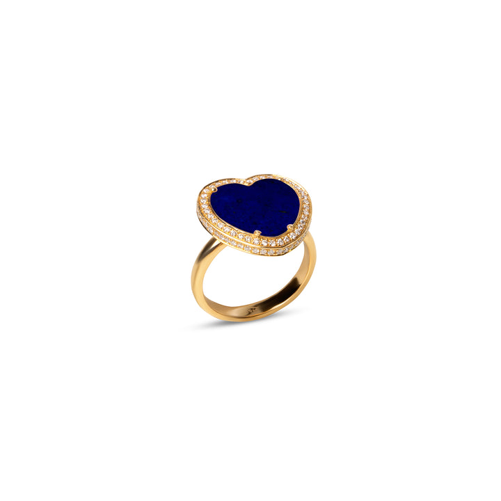 Amore Rings Lapis Lazuli Yellow Gold Medium